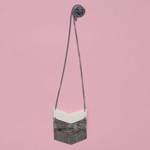 Silver Chevron Necklace